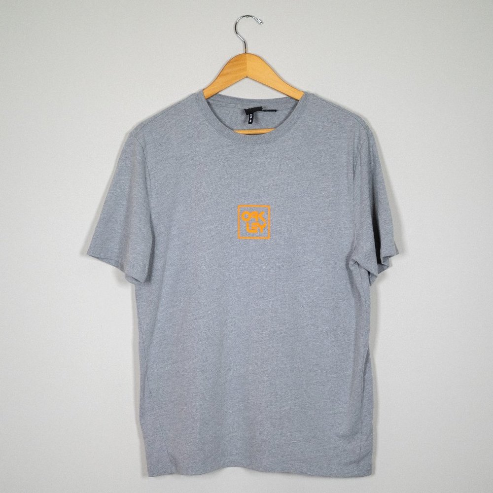 Oakley Orange & Gray Graphic Short Sleeve T-Shirt
